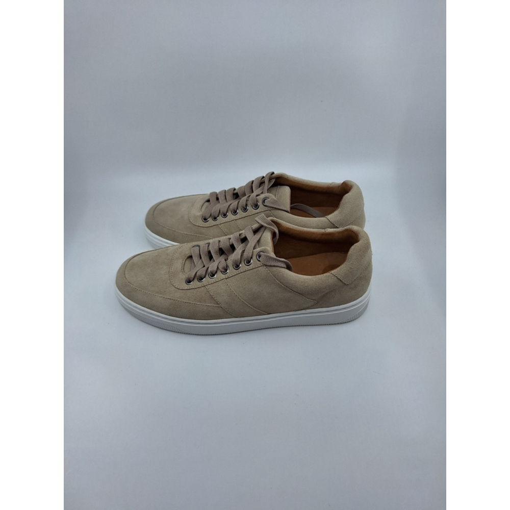 Peter Millar Vantage Suede Sneaker Beige MS24XF53 Mens 8.5 Low Top Shoes - Picture 3 of 5